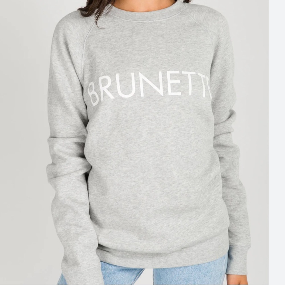 Grey Brunette the Label Crew Neck Sweatshirt size XS